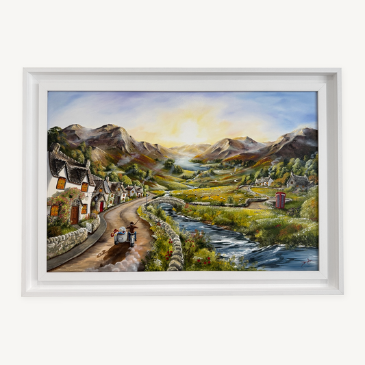 Those Hills Are Calling original painting by Caroline Deighton