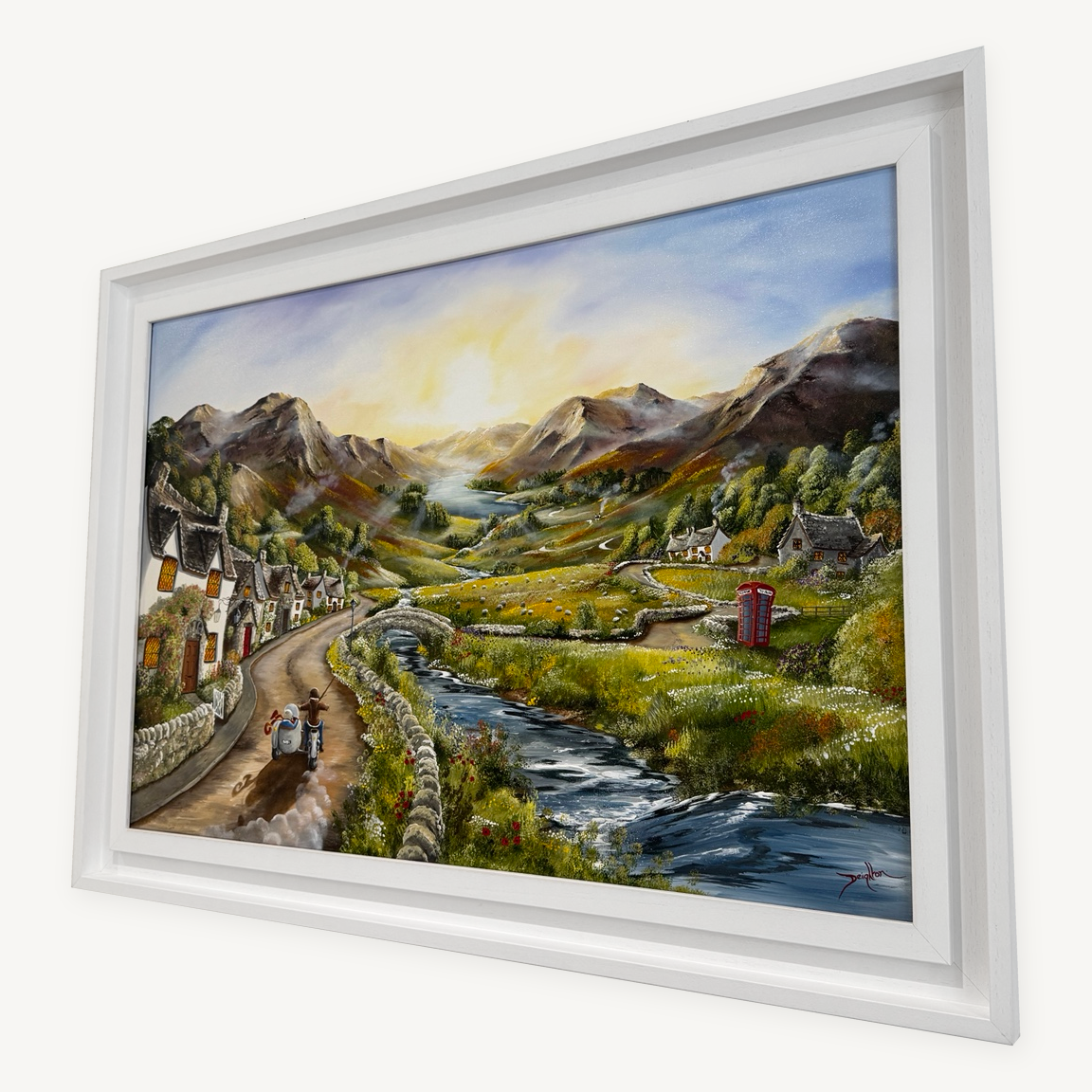 Those Hills Are Calling original painting by Caroline Deighton