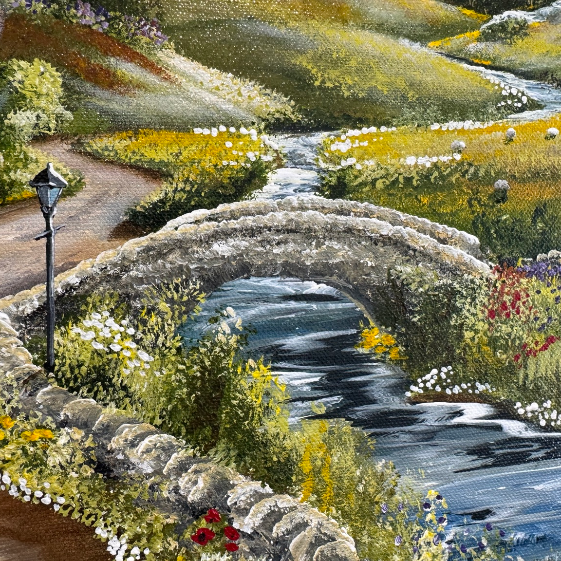 Those Hills Are Calling original painting by Caroline Deighton