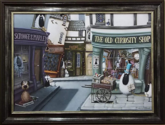 What the Dickens framed print by Simon Clarke
