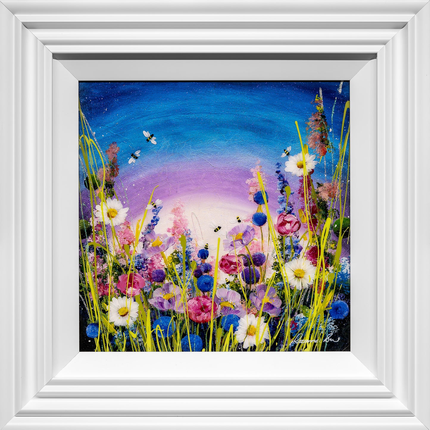 Busy Bees original painting by Rozanne Bell