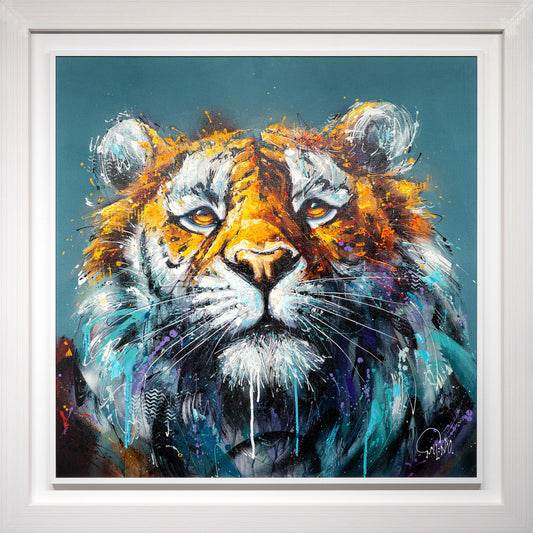Sasha hand embellished limited edition print by Joe Galindo