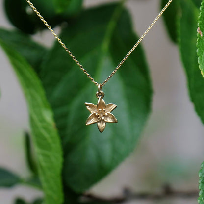 Lily Gold Necklace and Earrings