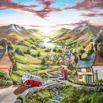Leaving with Fond Memories original painting by Caroline Deighton