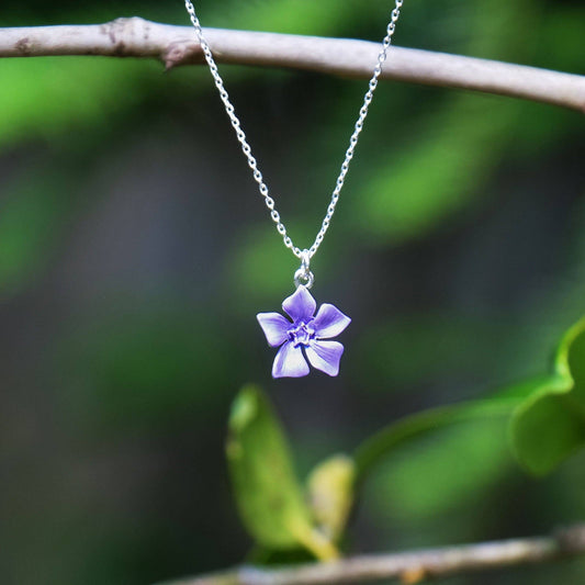 Periwinkle Blue Necklace and Earrings