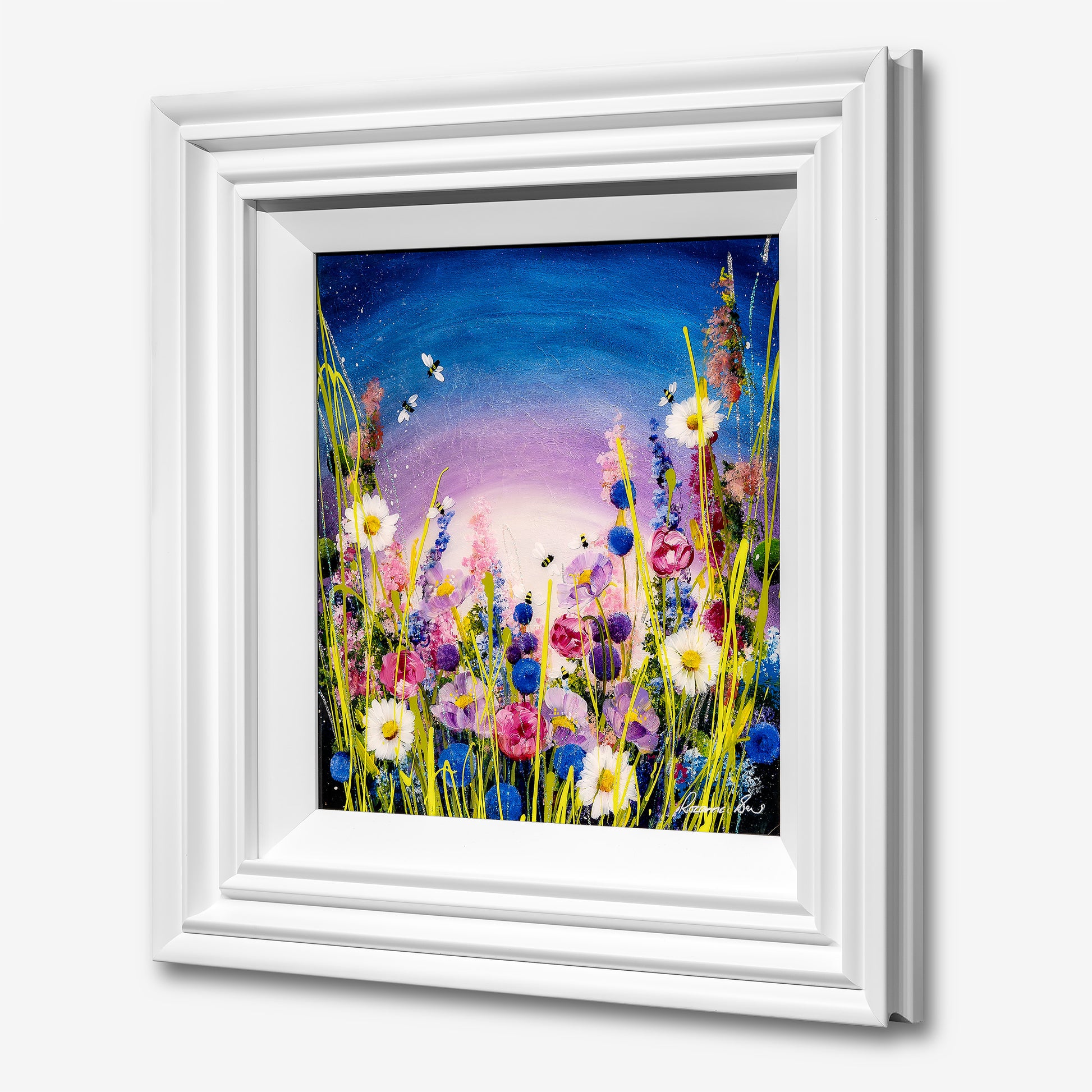 Busy Bees original painting by Rozanne Bell
