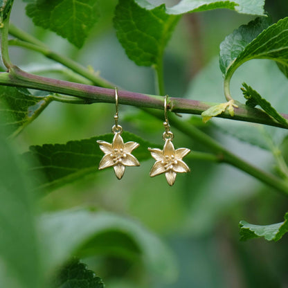 Lily Gold Necklace and Earrings