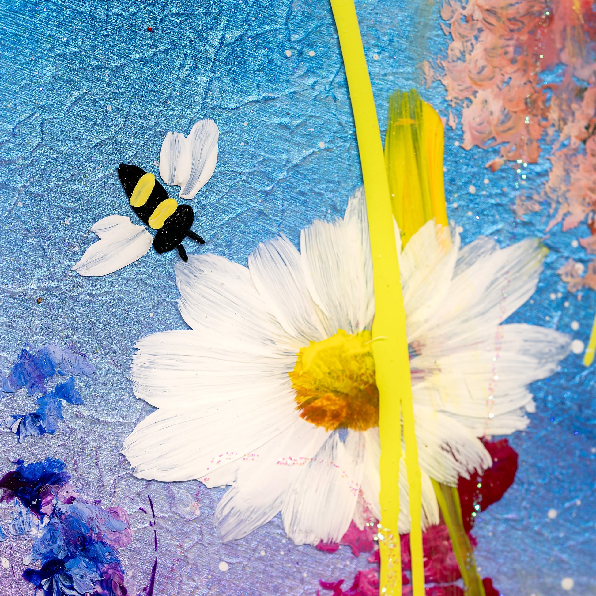 Busy Bees original painting by Rozanne Bell