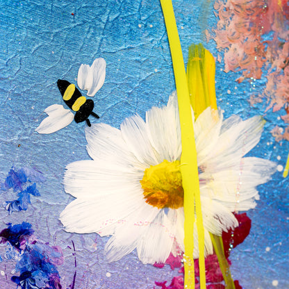 Busy Bees original painting by Rozanne Bell