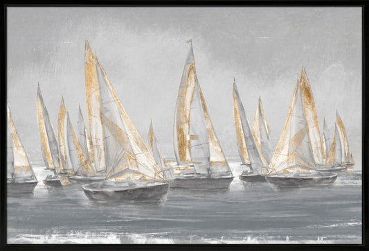 Golden Sails framed print by Camelot