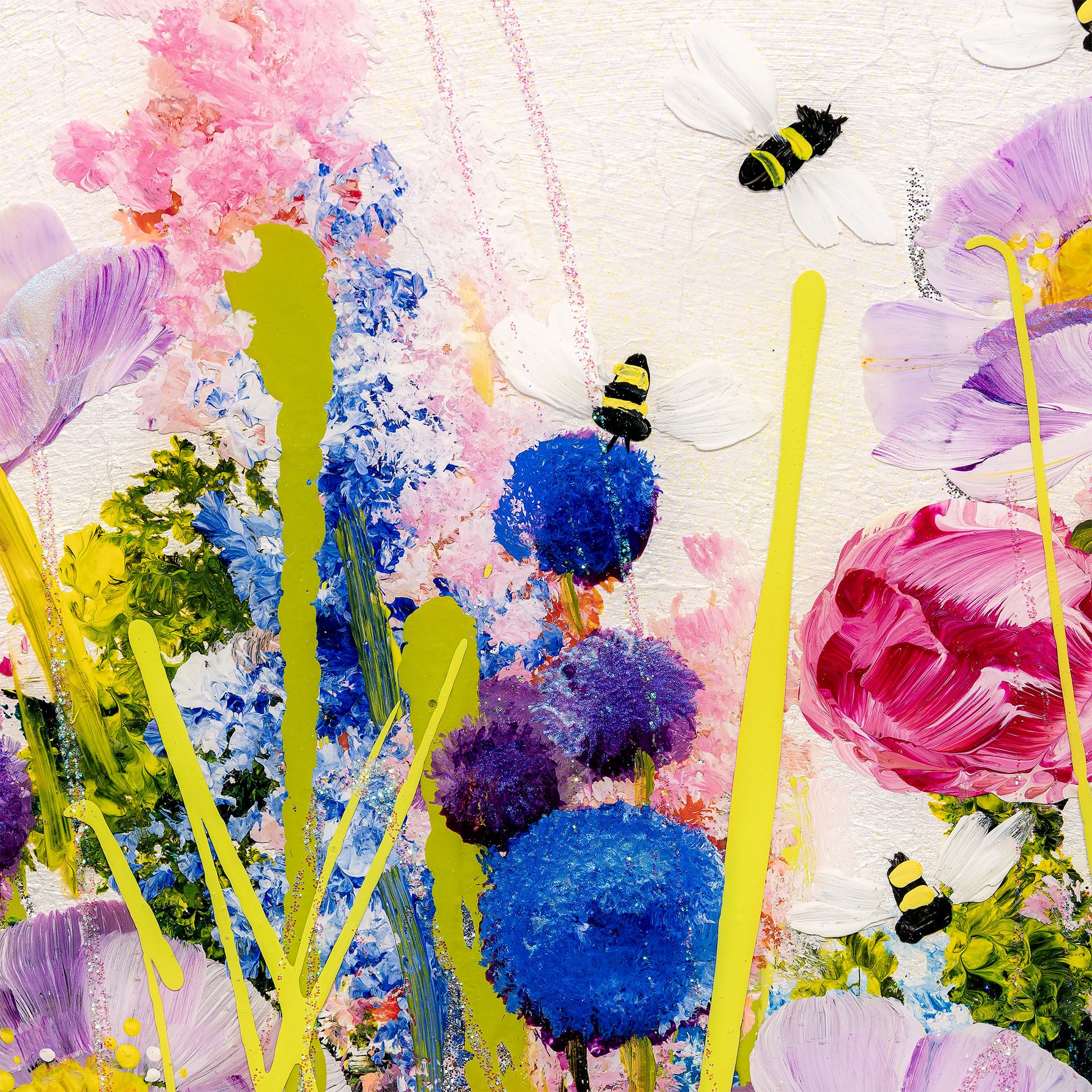 Busy Bees original painting by Rozanne Bell