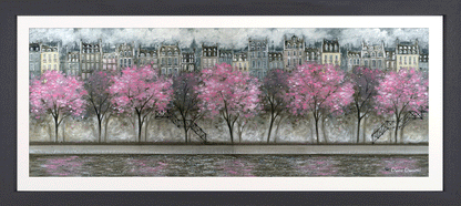 Along the Embankment framed prints by Diane Demirci