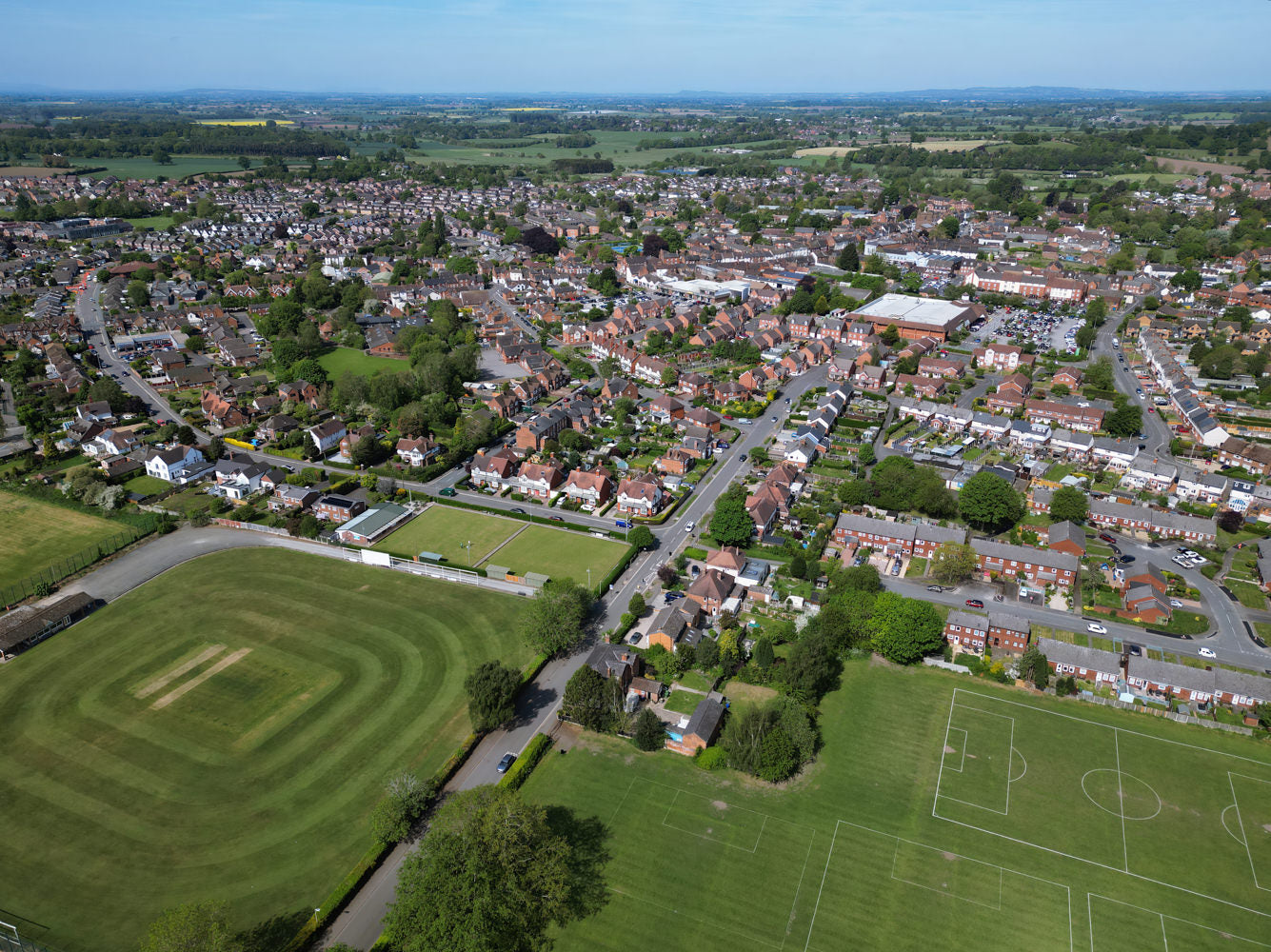 Audley Avenue aerial image by Chris Gradwell