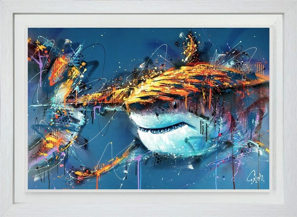 Barry hand embellished limited edition print by Joe Galindo