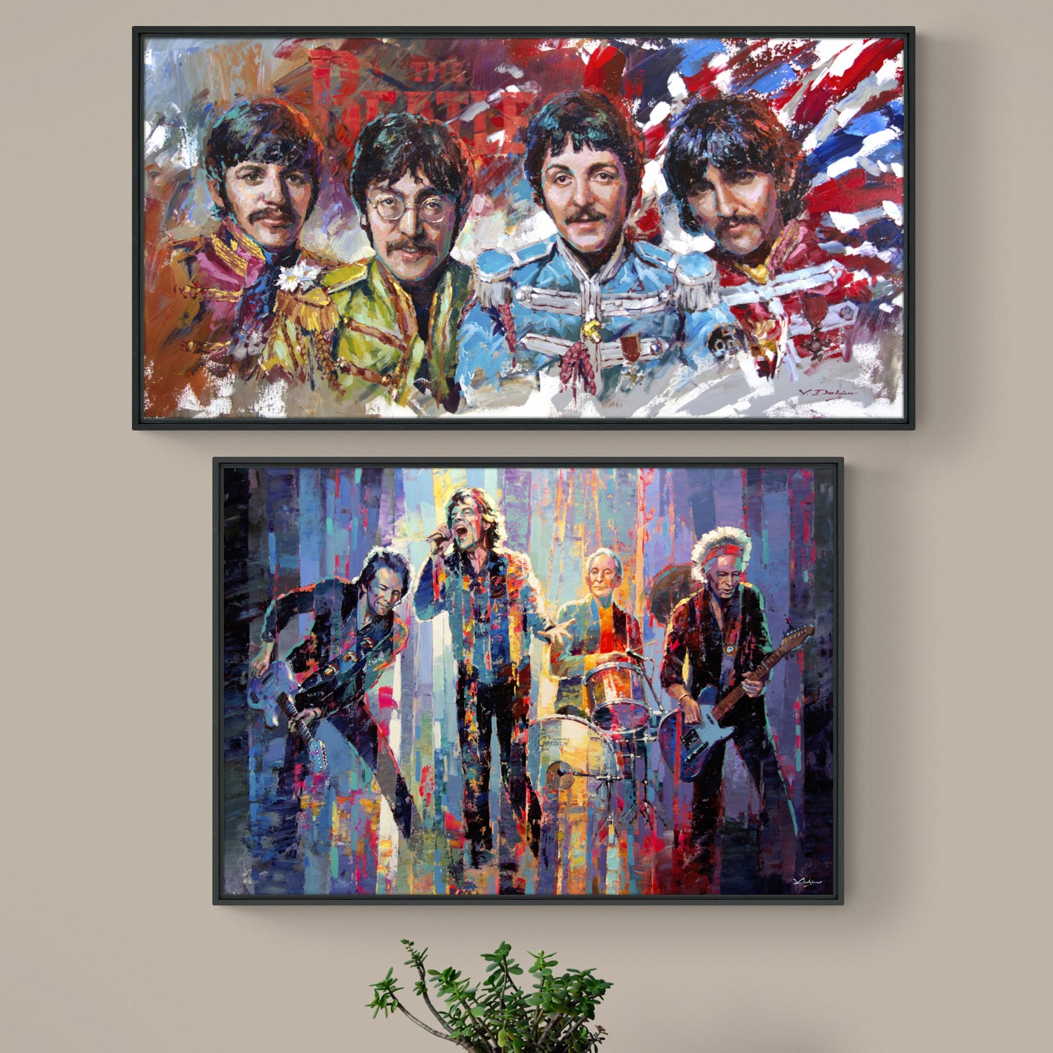 Beatles framed print by Vadim Dolgov