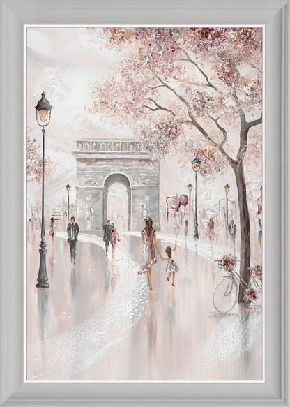 Blissful Paris framed print by Isabella Karolewicz