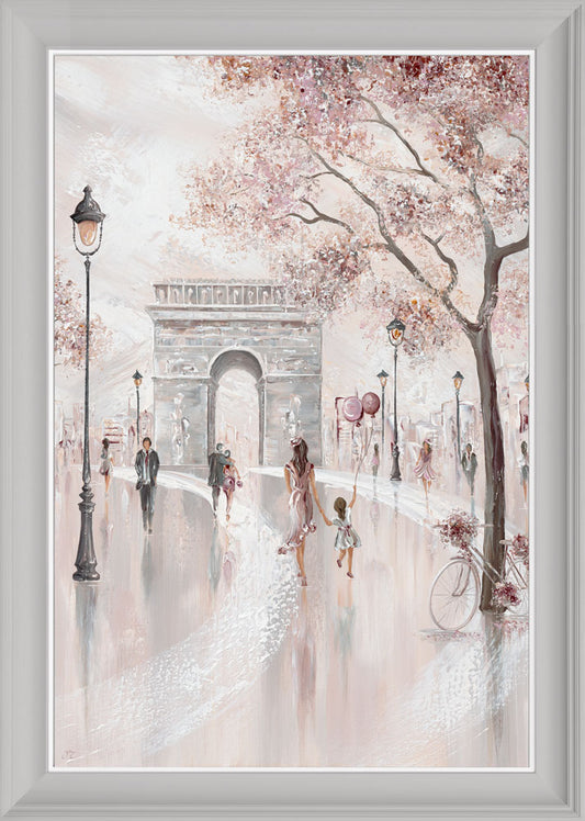Blissful Paris framed print by Isabella Karolewicz
