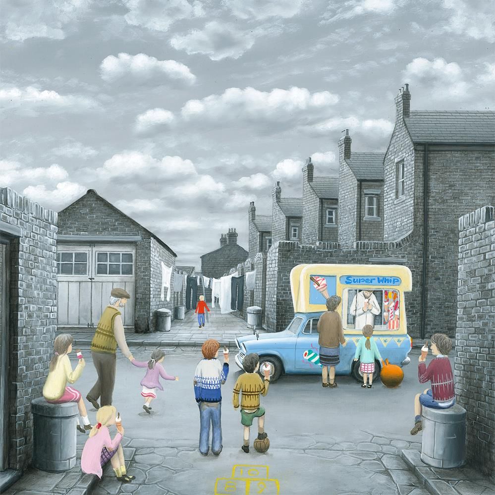 Break for a Flake limited edition print by Leigh Lambert