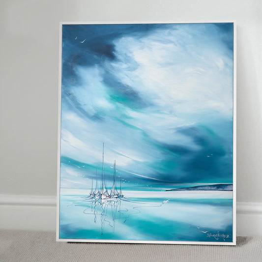 Breathe and Wonder framed print by Lamorna Penrose