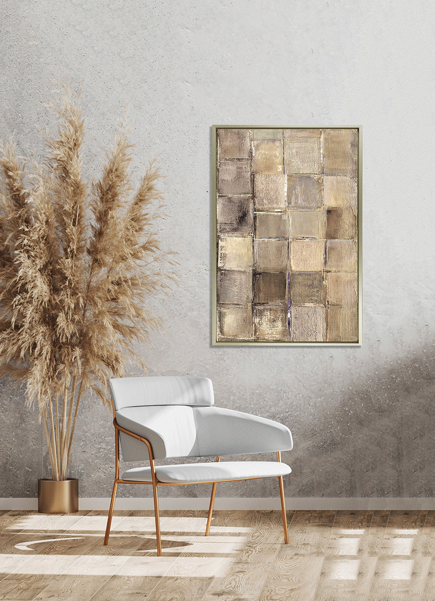 Capiz Tiles framed print by Carmen Dolce