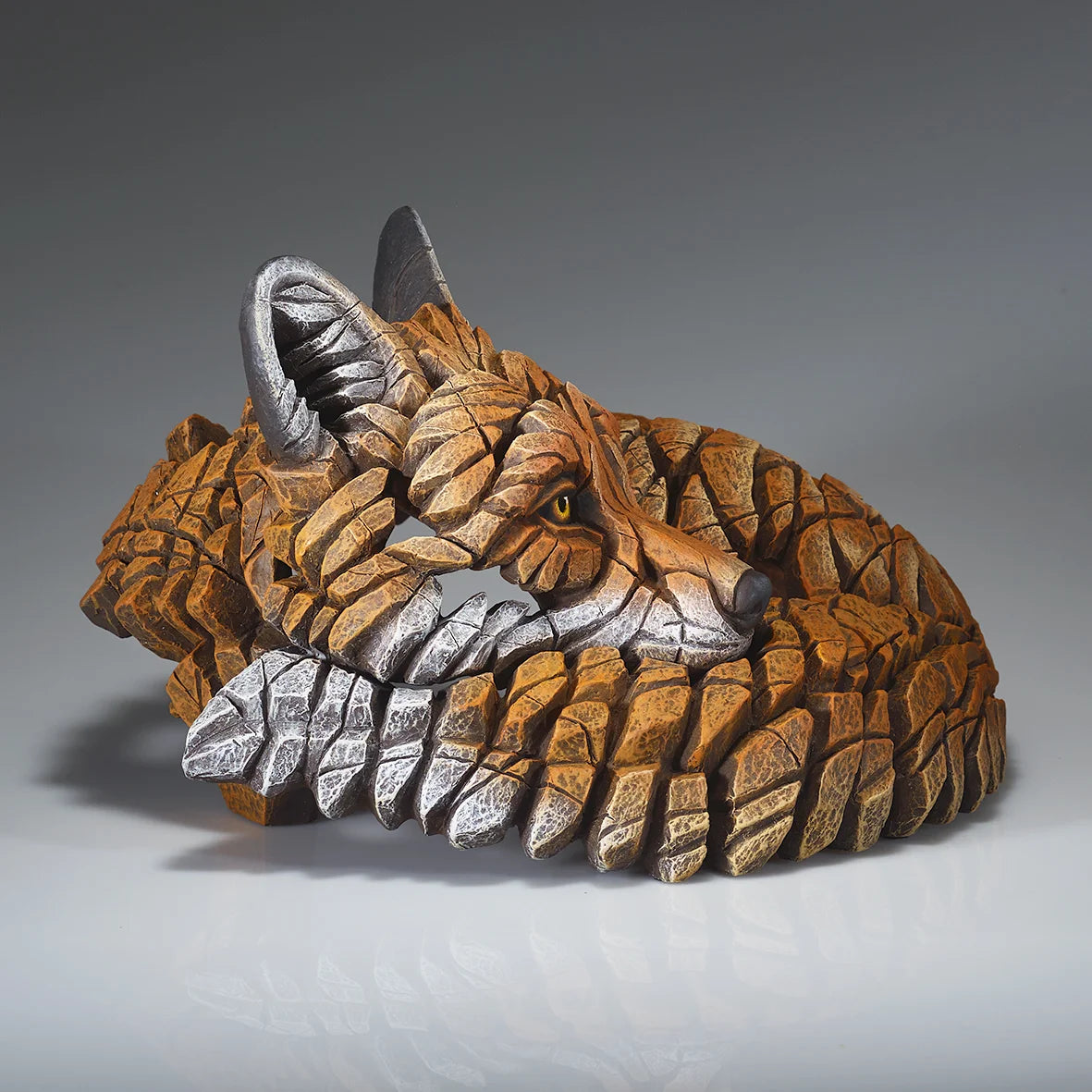 Curled Up Fox from Edge Sculpture by Matt Buckley
