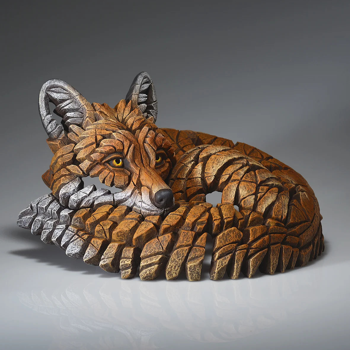Curled Up Fox from Edge Sculpture by Matt Buckley