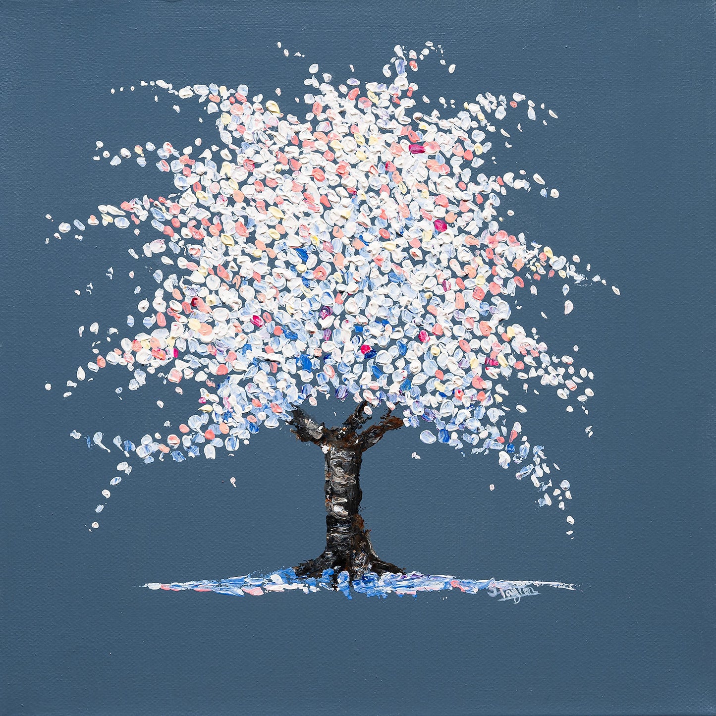 Winter Blossom original painting by Sue Payton
