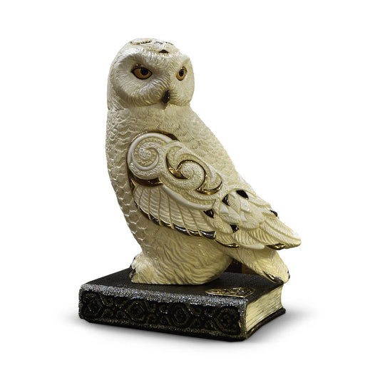 Snowy Owl On Book (Ltd 400) by De Rosa