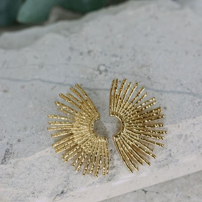 Sunray Earrings Gold