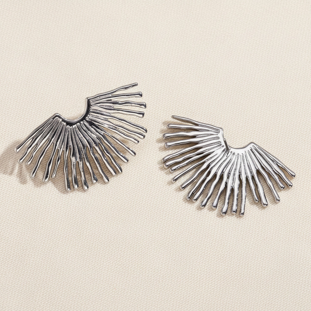 Sunray Earrings Silver
