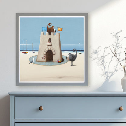 King of the Castle framed print by Simon Clarke