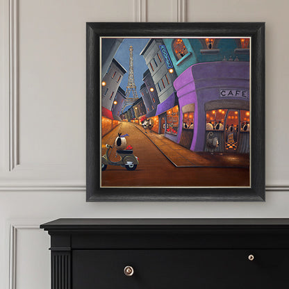 Mootel Paris framed print by Simon Clarke