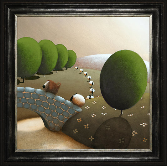 Following the Leader framed print by Simon Clarke