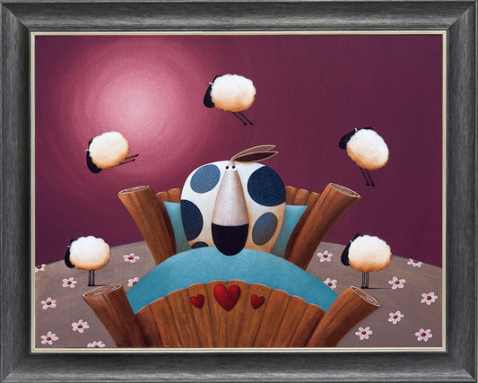 Counting Sheep framed print by Simon Clarke