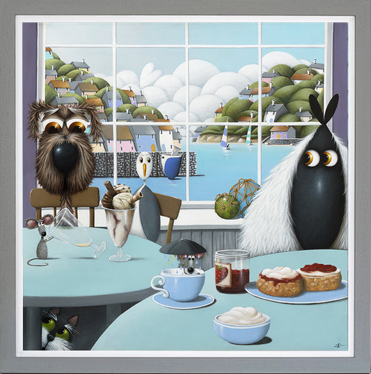 Cream Tea framed print by Simon Clarke