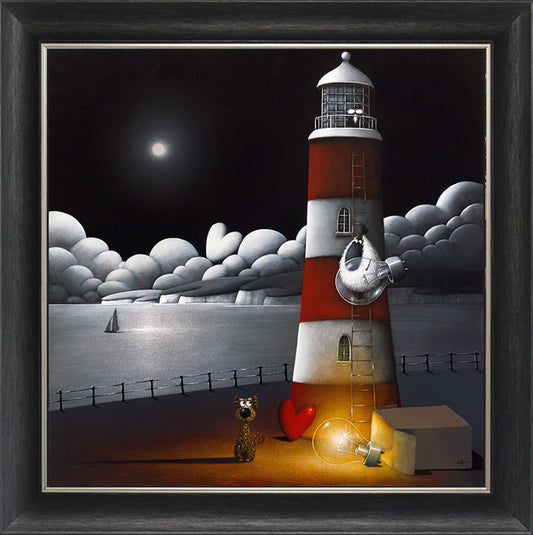 Ewe Light Up My World framed print by Simon Clarke