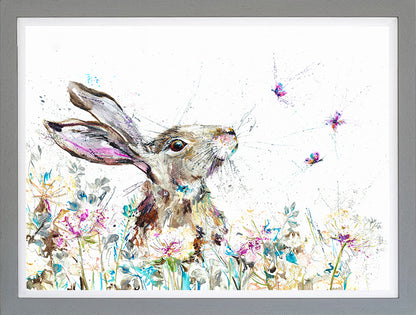 Flutterbies framed print by Nicola Jane Rowles
