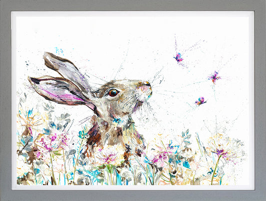 Flutterbies framed print by Nicola Jane Rowles