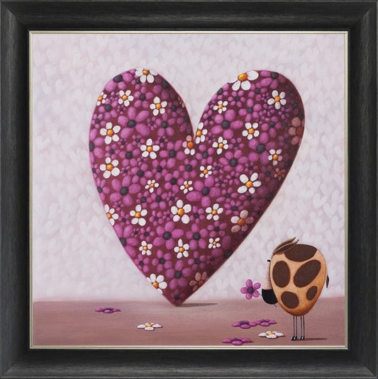 Heart of Flowers framed print by Simon Clarke