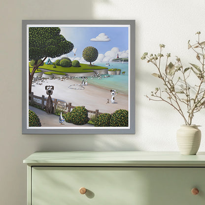 Free Barking framed print by Simon Clarke