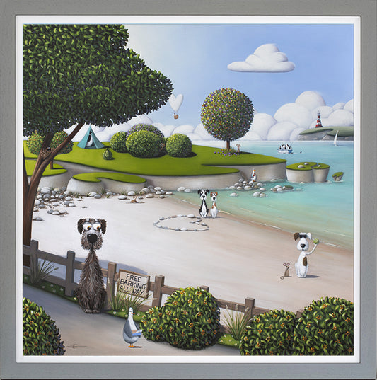 Free Barking framed print by Simon Clarke