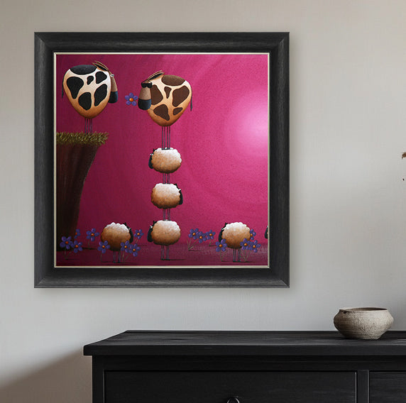 Love Ewe framed print by Simon Clarke