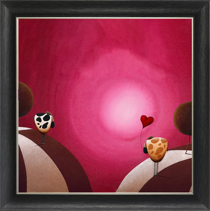 I Love Moo framed print by Simon Clarke