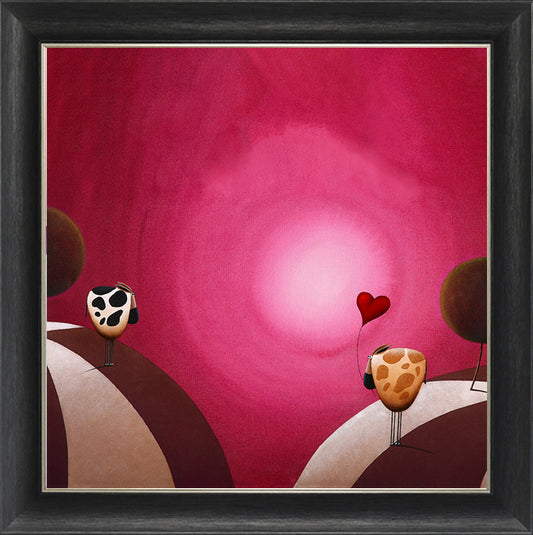 I Love Moo framed print by Simon Clarke