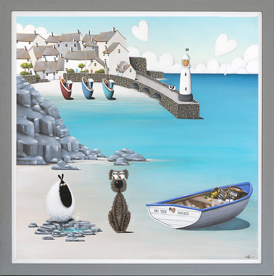 On the Rocks framed print by Simon Clarke