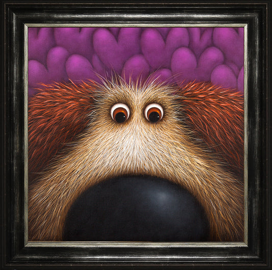 Shaggy Doodle framed print by Simon Clarke