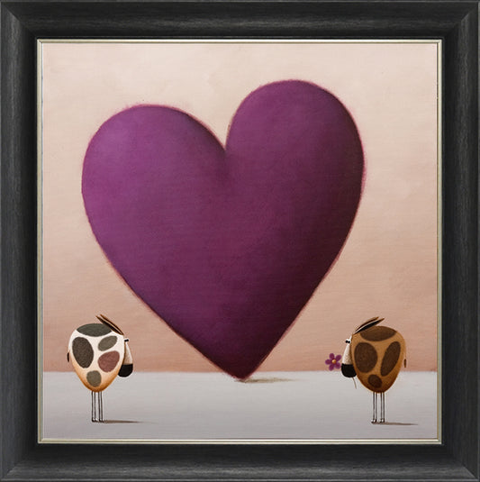 I Heart Moo framed print by Simon Clarke