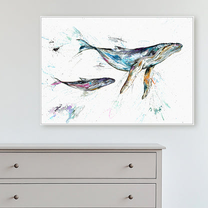 Swimming Lesson framed print by Nicola Jane Rowles