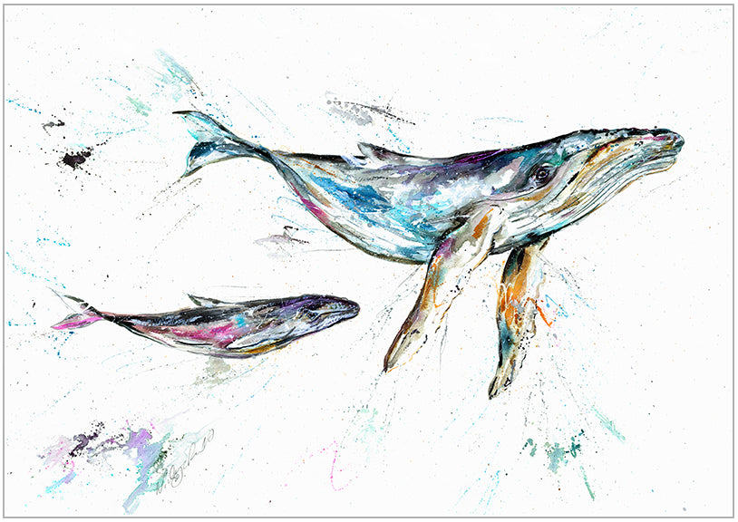 Swimming Lesson framed print by Nicola Jane Rowles