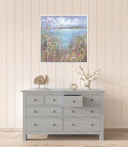 First Glimpse of the Sea framed print by Diane Demirci